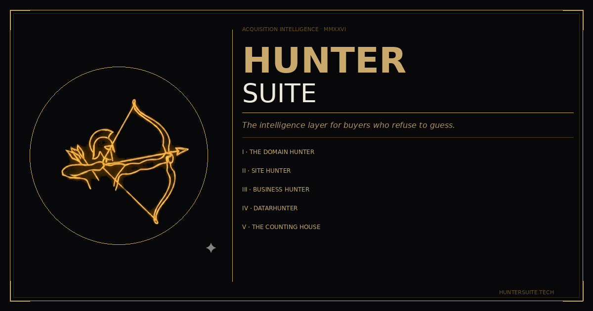 Hunter Suite — Acquisition Intelligence · MMXXVI